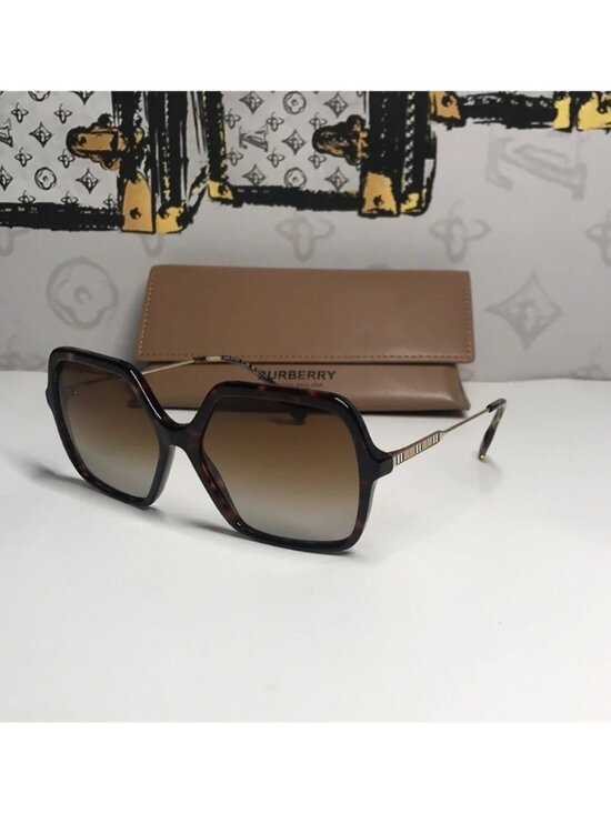 New Authentic Burberry BE4324 Isabella Sunglasses – Havana Frame / Gradient Lens